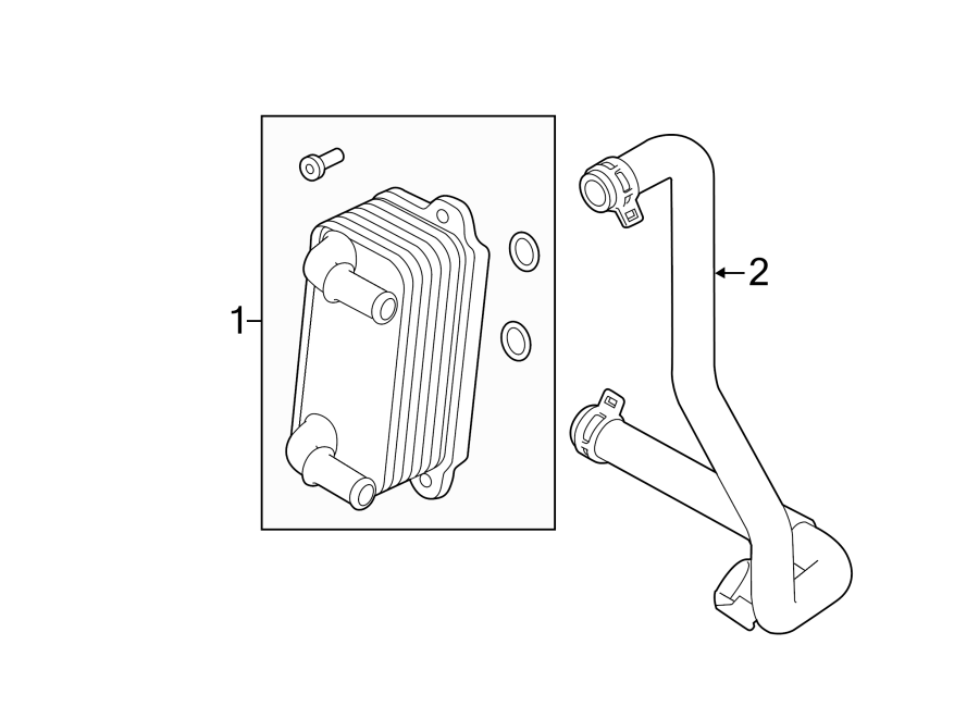 Diagram TRANS OIL COOLER. for your 2014 Land Rover Range Rover Evoque   