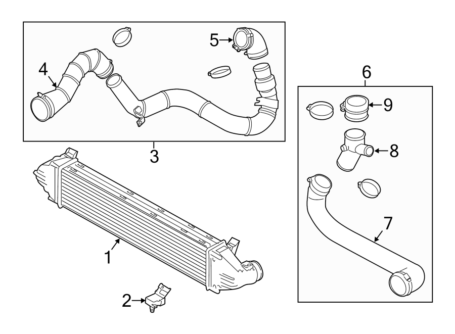 Diagram INTERCOOLER. for your Land Rover