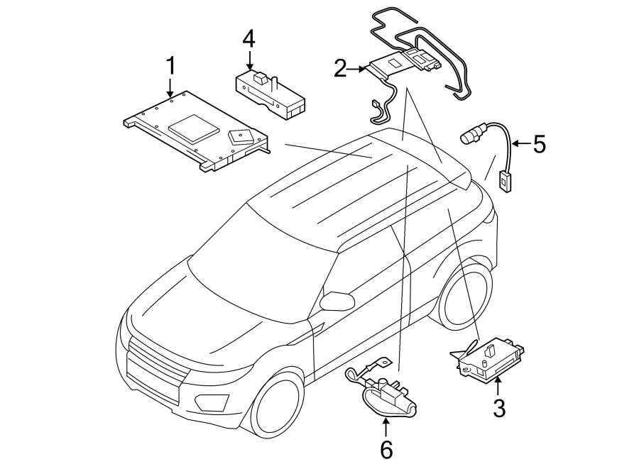 Diagram Antenna. for your Land Rover