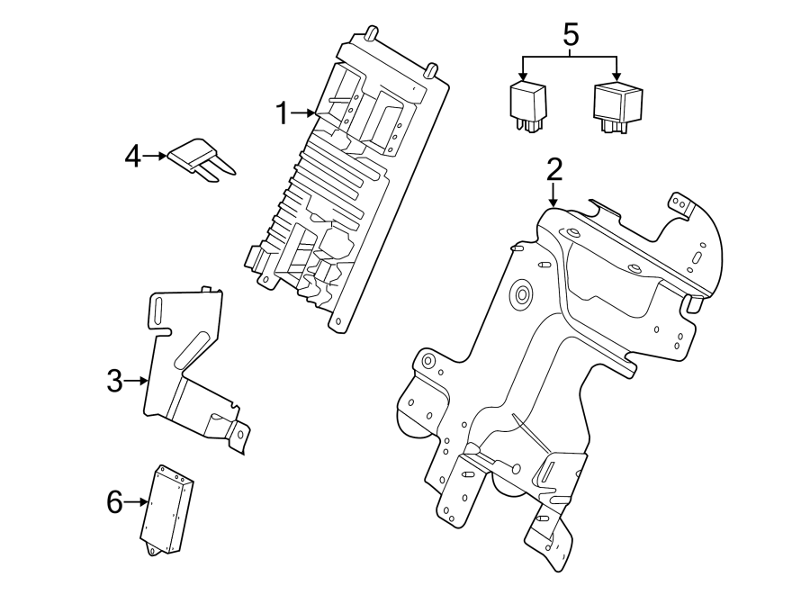 Diagram ELECTRICAL COMPONENTS. for your 2012 Land Rover Range Rover Evoque   