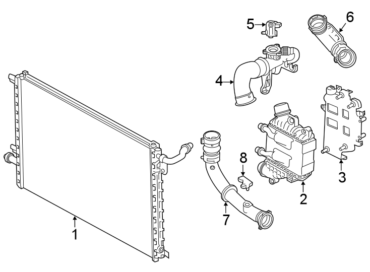 Diagram INTERCOOLER. for your Land Rover