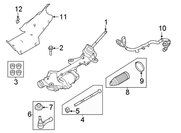 Diagram STEERING GEAR & LINKAGE. for your 2016 Land Rover Range Rover  SV Autobiography Sport Utility 