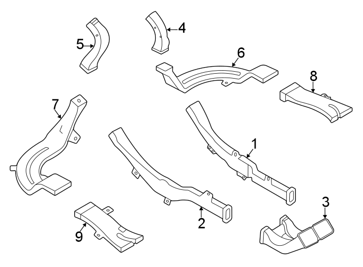 Diagram INSTRUMENT PANEL. DUCTS. for your 2013 Land Rover Range Rover   