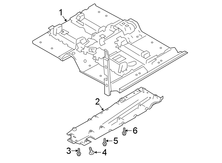 Diagram PILLARS. ROCKER & FLOOR. for your 2020 Land Rover Range Rover Evoque   