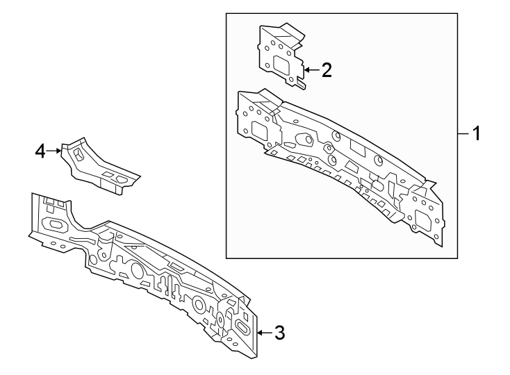 Diagram REAR BODY & FLOOR. for your 2019 Land Rover Range Rover  Supercharged Sport Utility 