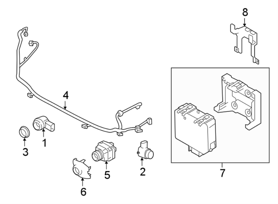 Diagram FRONT BUMPER. ELECTRICAL COMPONENTS. for your 2010 Land Rover LR2   