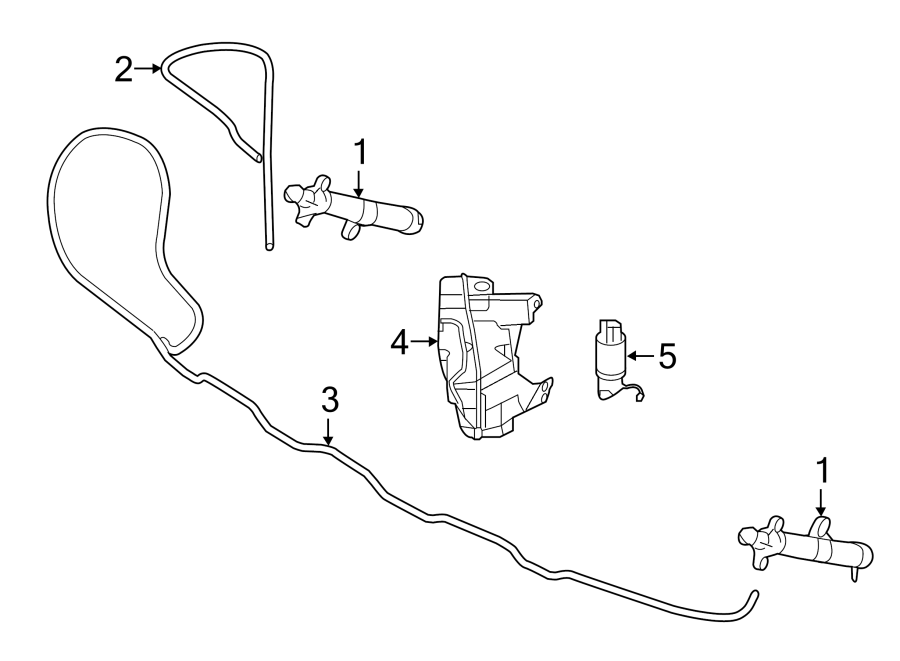 Diagram FRONT LAMPS. WASHER COMPONENTS. for your 2022 Land Rover Range Rover Evoque  R-Dynamic S Sport Utility 