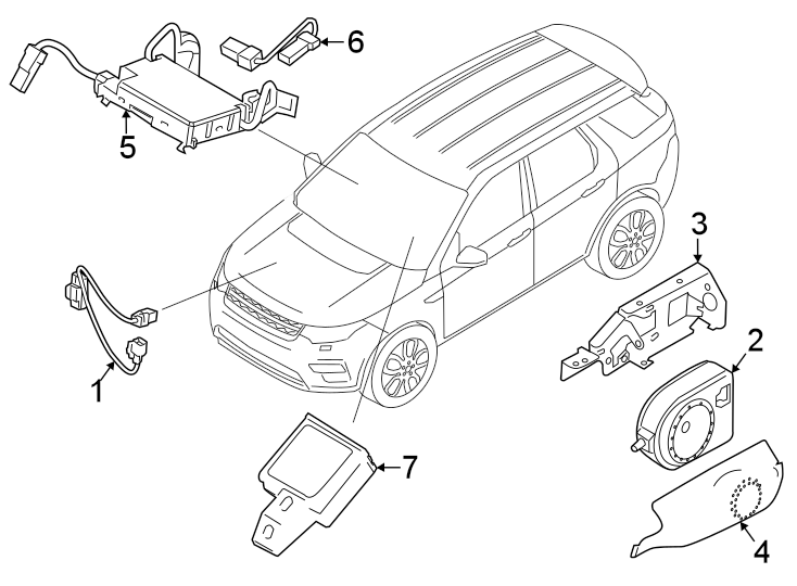 Diagram ALARM SYSTEM. for your 2008 Land Rover LR3   