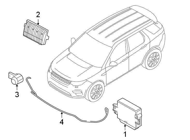 Diagram ELECTRICAL COMPONENTS. for your Land Rover