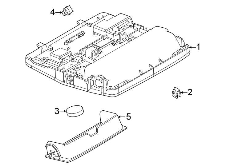 Diagram Overhead console. for your Land Rover Discovery Sport  