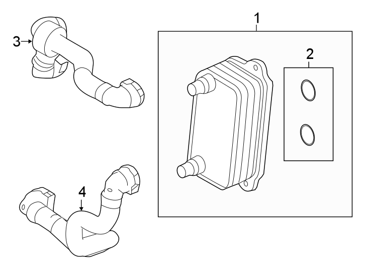 Diagram TRANS OIL COOLER. for your Land Rover