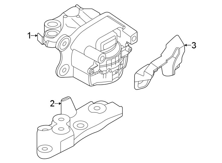 Diagram Engine / transaxle. TRANS mounting. for your 2021 Land Rover Discovery   