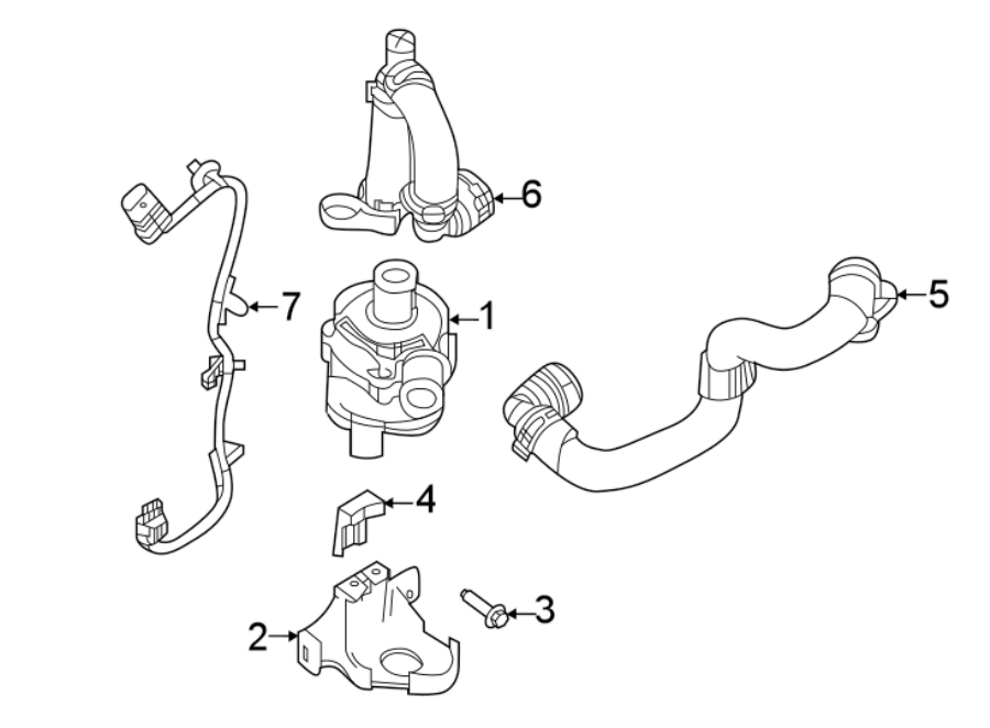 Diagram WATER PUMP. for your 2022 Land Rover Range Rover  SV Autobiography Dynamic Black Edition Sport Utility 