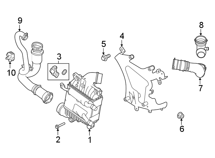 Diagram Intercooler. for your 2013 Land Rover LR2   