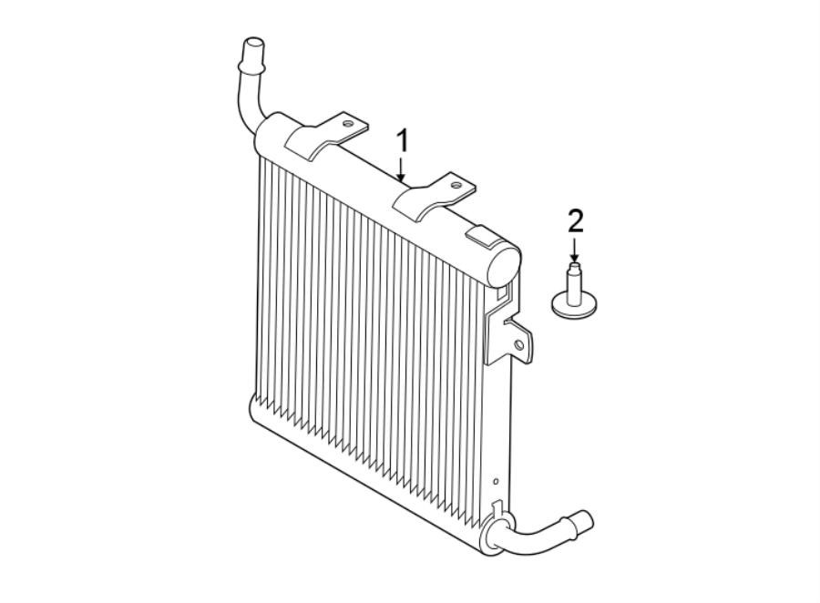 Full size assembly image of RADIATOR & COMPONENTS. (1/1)