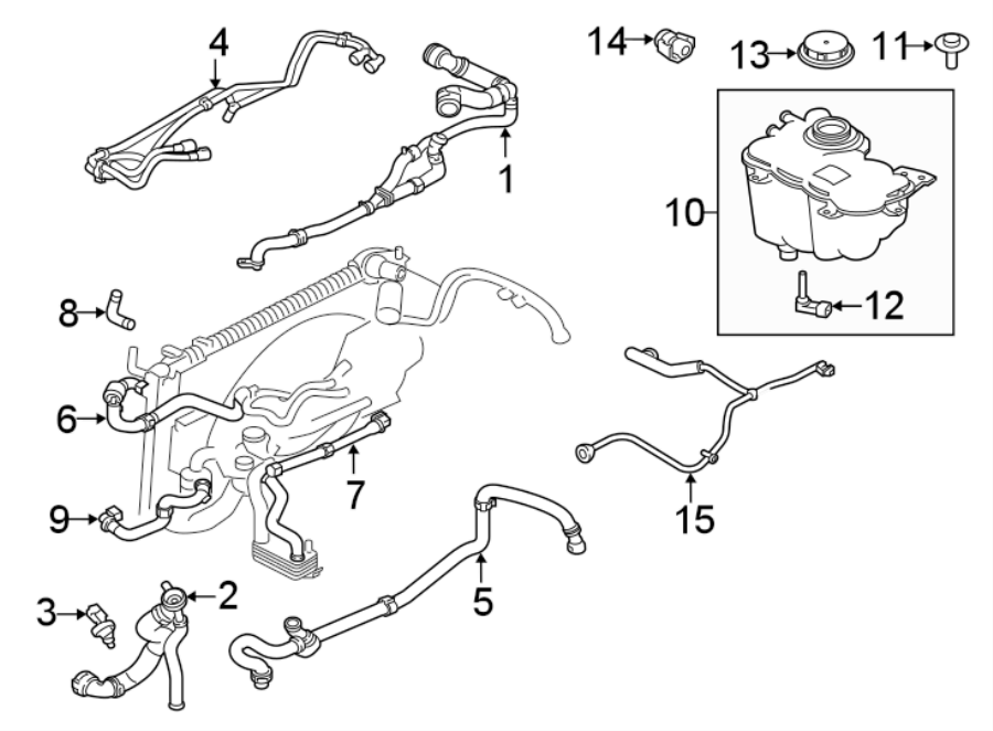 Diagram HOSES & LINES. for your 2018 Land Rover Range Rover Velar  R-Dynamic SE Sport Utility 