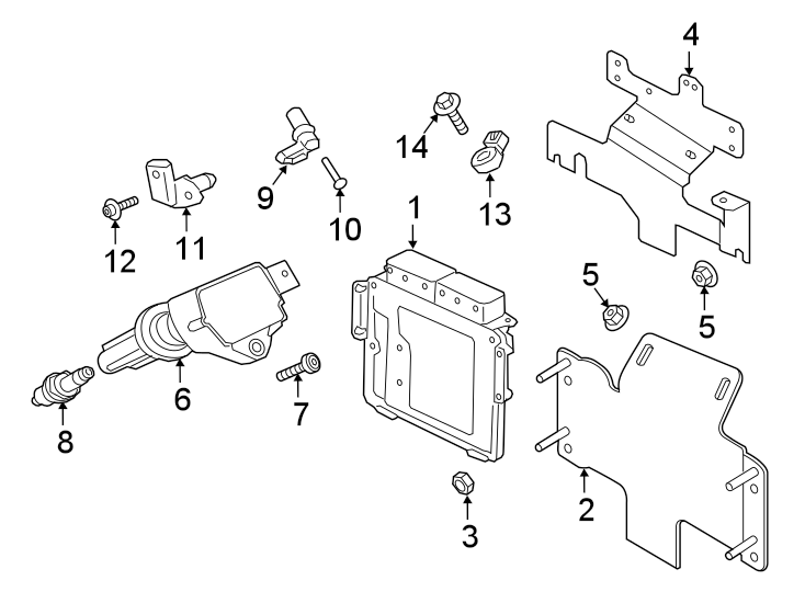 Diagram Ignition system. for your 2023 Land Rover Range Rover Velar 3.0L 6 cylinder MILD HYBRID EV-GAS (MHEV) A/T R-Dynamic S Sport Utility 