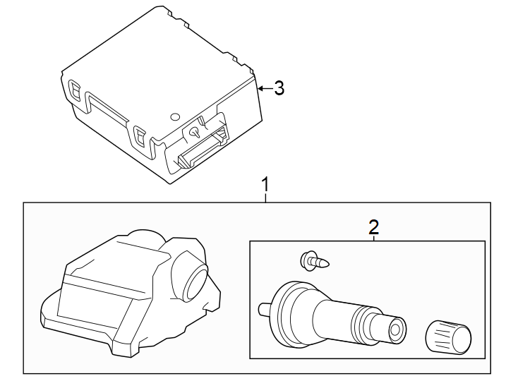 Diagram Tire pressure monitor components. for your 1990 Land Rover Range Rover   