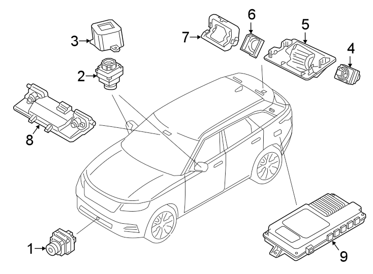 Diagram ELECTRICAL COMPONENTS. for your 1996 Land Rover Range Rover   