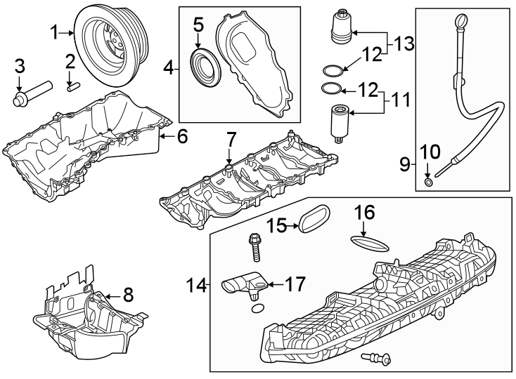 Diagram Engine parts. for your 2013 Land Rover LR4   