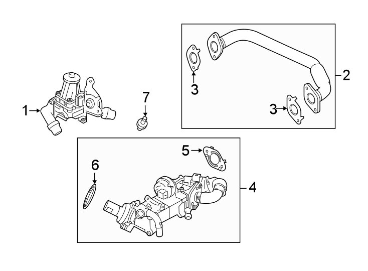 Diagram EMISSION SYSTEM. EGR SYSTEM. for your 2016 Land Rover LR4   