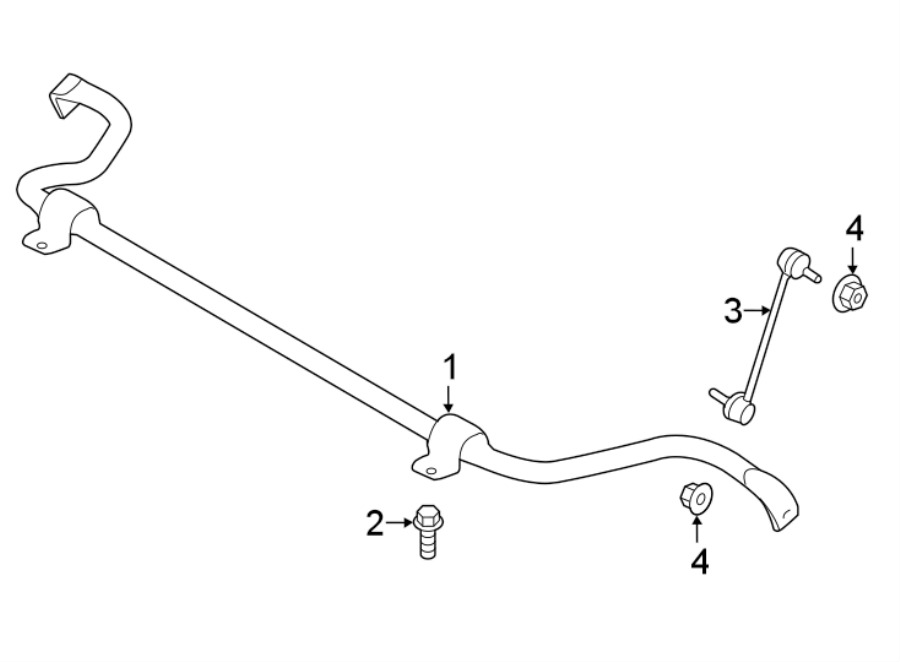 Diagram FRONT SUSPENSION. STABILIZER BAR & COMPONENTS. for your 2018 Land Rover Range Rover Velar 3.0L V6 A/T SE Sport Utility 