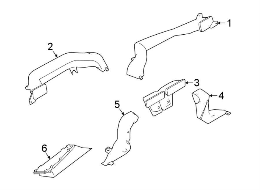 Diagram INSTRUMENT PANEL. DUCTS. for your 2022 Land Rover Defender 110   