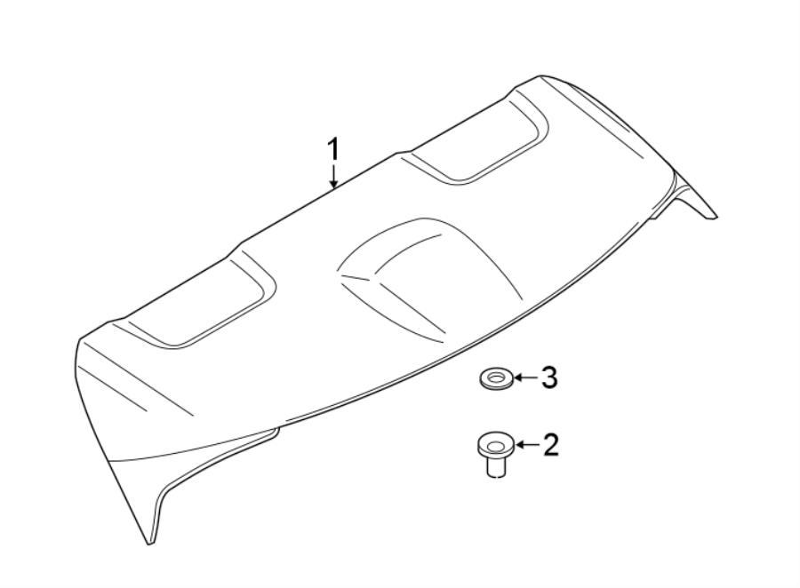 Diagram LIFT GATE. SPOILER. for your 2023 Land Rover Range Rover Velar  S Sport Utility 