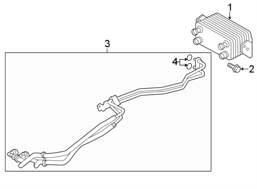 Diagram TRANS OIL COOLER. for your 2020 Land Rover Discovery   