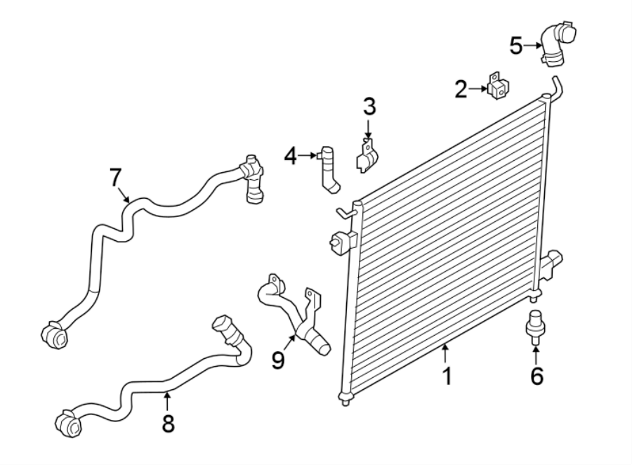 Diagram INTERCOOLER. for your 2018 Land Rover Range Rover Velar   