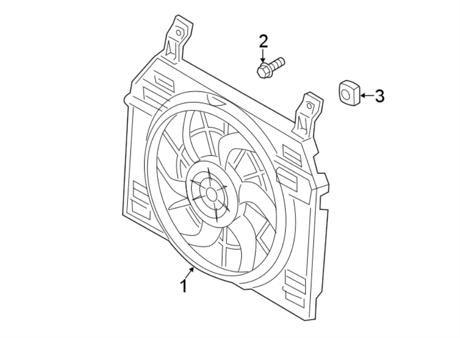 Diagram AIR CONDITIONER & HEATER. CONDENSER FAN. for your Land Rover LR2  