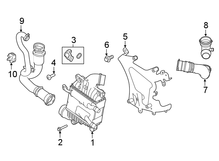 Diagram Intercooler. for your 2015 Land Rover LR2   