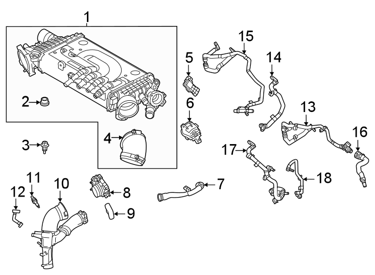 Diagram Intercooler. for your 2013 Land Rover LR2   