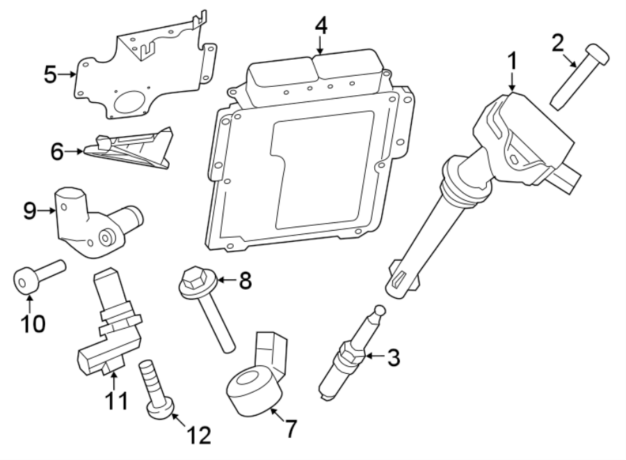 Diagram IGNITION SYSTEM. for your 2012 Land Rover Range Rover  HSE Lux Sport Utility 