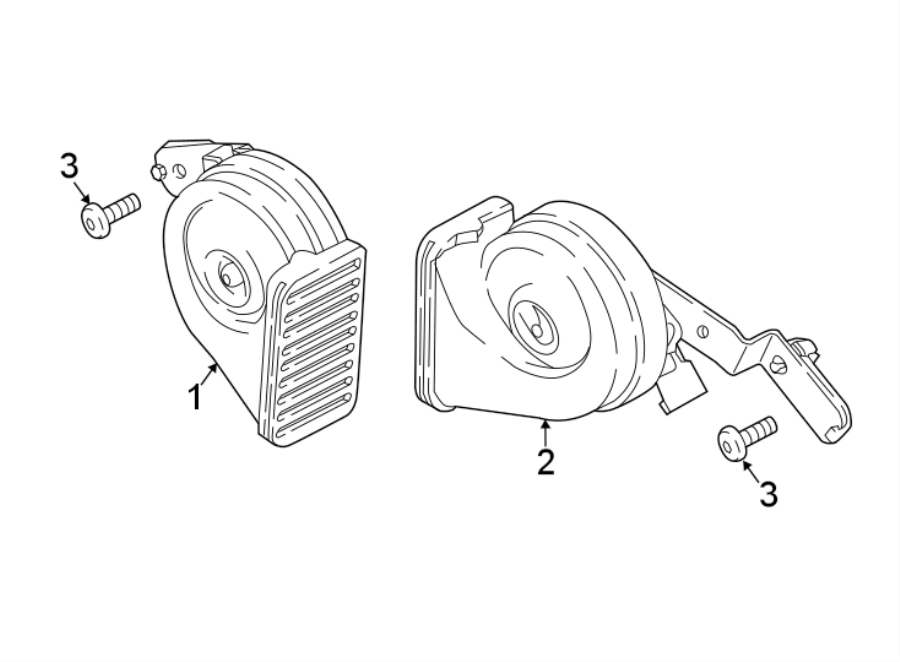 Diagram HORN. for your 2019 Land Rover Range Rover   