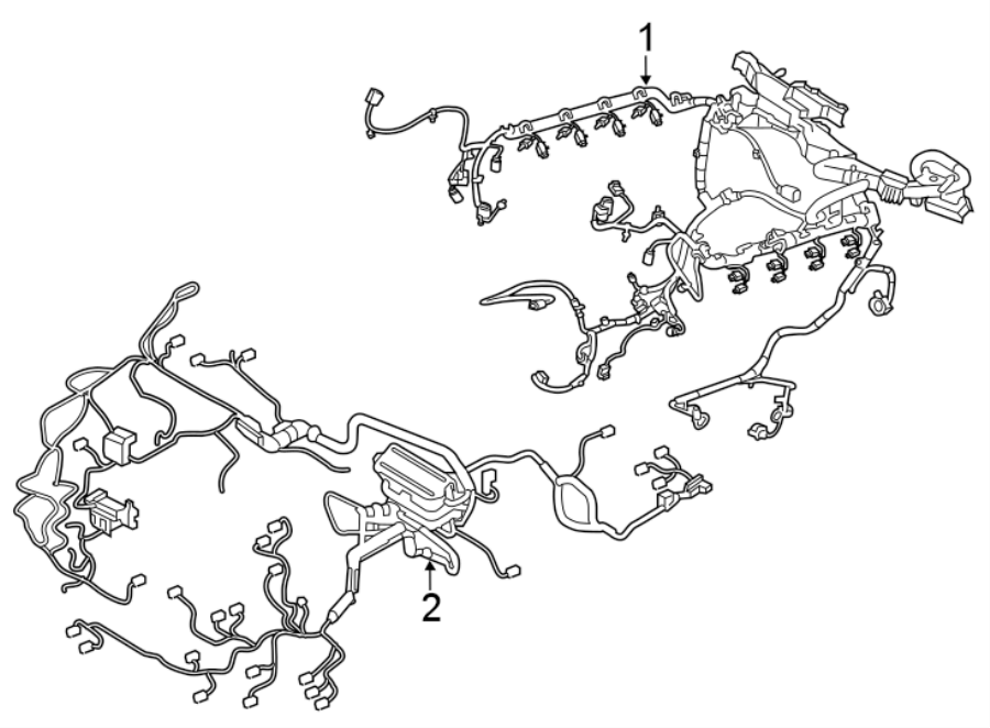 Diagram WIRING HARNESS. for your Land Rover