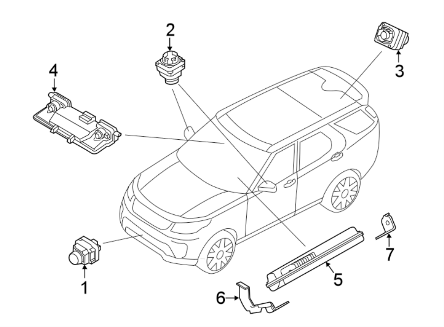 Diagram ELECTRICAL COMPONENTS. for your Land Rover