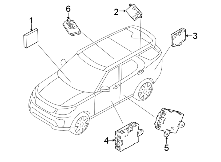 Diagram ELECTRICAL COMPONENTS. for your Land Rover Range Rover Sport  