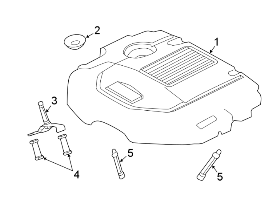 Diagram ENGINE APPEARANCE COVER. for your Land Rover