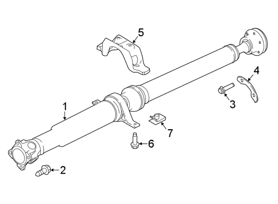 Diagram REAR SUSPENSION. DRIVE SHAFT. for your 2020 Land Rover Discovery  HSE Sport Utility 