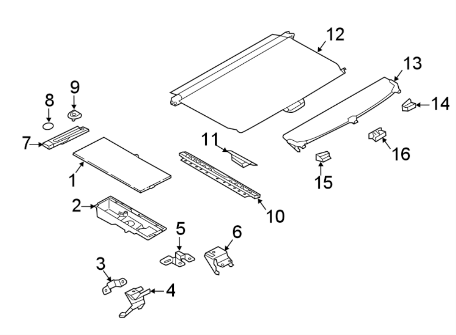 Diagram REAR BODY & FLOOR. INTERIOR TRIM. for your 2023 Land Rover Defender 90 5.0L V8 A/T V8 Carpathian Edition Sport Utility 