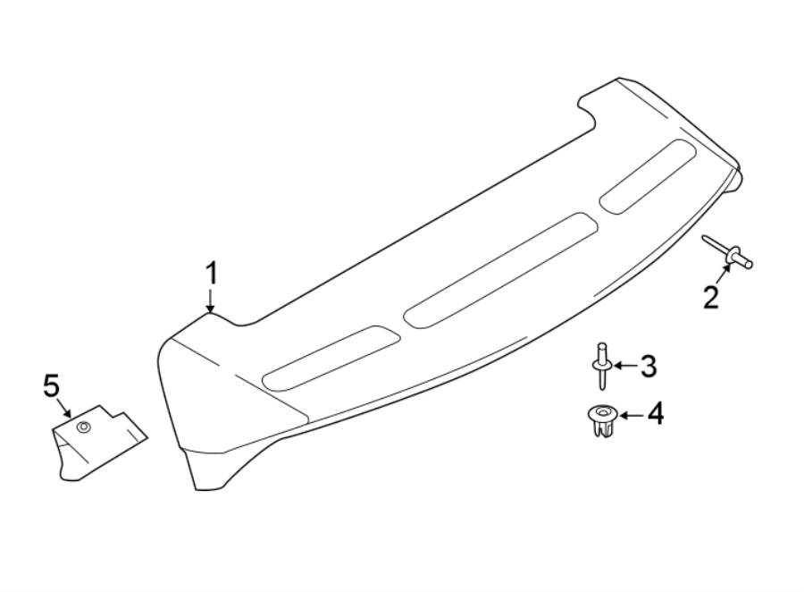 Diagram LIFT GATE. SPOILER. for your 2020 Land Rover Discovery  HSE Sport Utility 