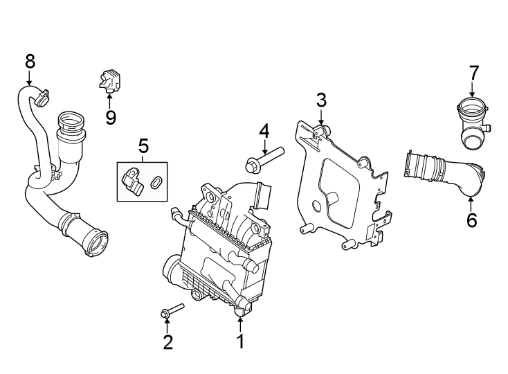 Diagram Intercooler. for your 2013 Land Rover LR2   