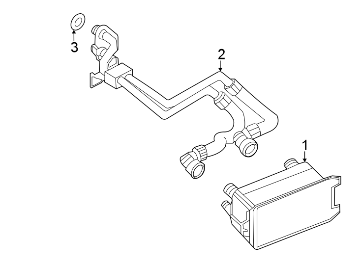 Diagram TRANS oil cooler. for your 2023 Land Rover Defender 90  X-Dynamic SE Sport Utility 