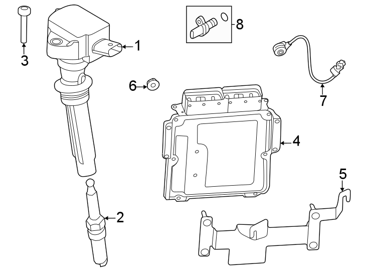 Diagram Ignition system. for your 2023 Land Rover Defender 90   