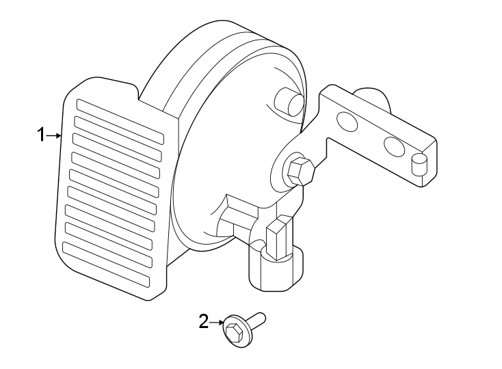 Diagram Horn. for your 2019 Land Rover Range Rover   