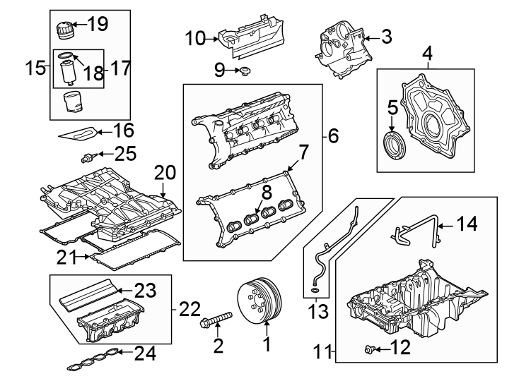 Diagram Engine parts. for your 2023 Land Rover Defender 90   