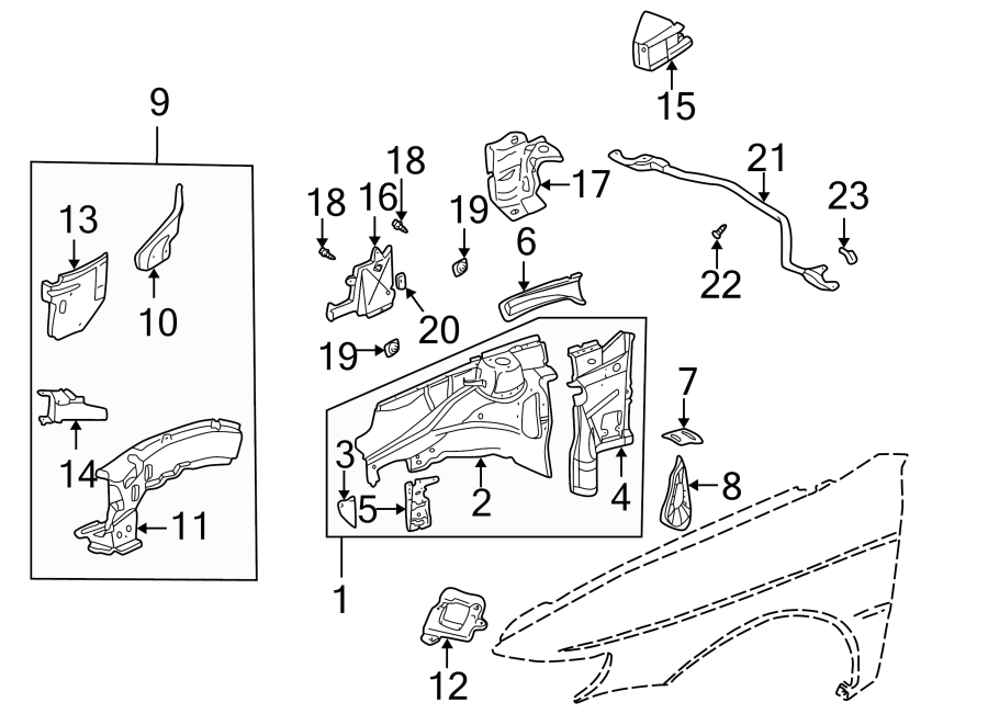 19FENDER. STRUCTURAL COMPONENTS & RAILS.https://images.simplepart.com/images/parts/motor/fullsize/7315105.png