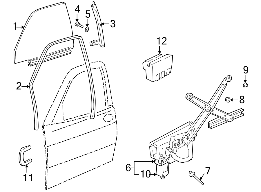 4FRONT DOOR. GLASS & HARDWARE.https://images.simplepart.com/images/parts/motor/fullsize/7315470.png