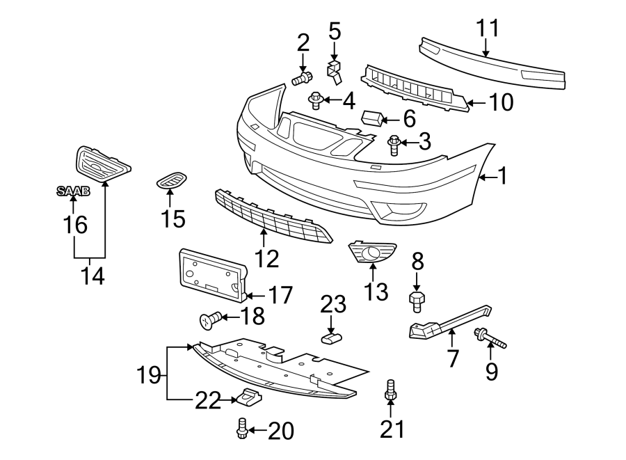 18FRONT BUMPER & GRILLE. BUMPER & COMPONENTS.https://images.simplepart.com/images/parts/motor/fullsize/7318019.png